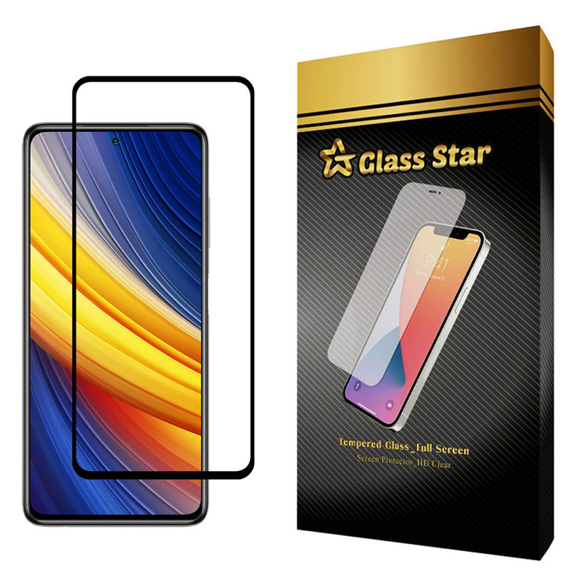محافظ صفحه نمایش گلس استار مدل FULL مناسب برای گوشی موبایل شیائومی Poco X3 Pro