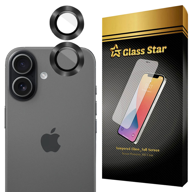 محافظ لنز دوربین فلزی گلس استار مدل GRIN مناسب برای گوشی موبایل اپل iPhone 17