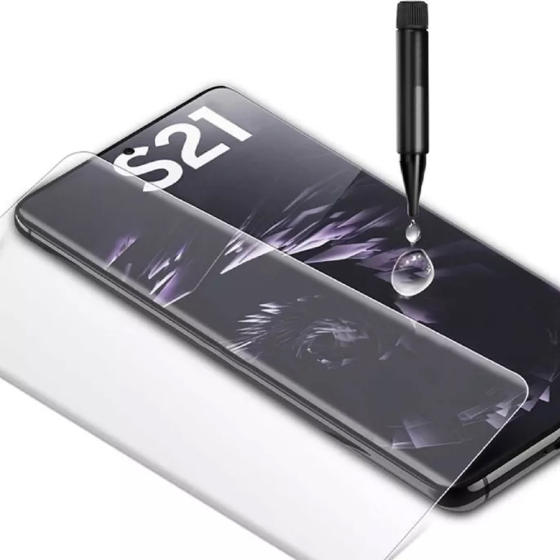 محافظ صفحه نمایش یووی لایت گلس استار مدل NUVGA مناسب برای گوشی موبایل سامسونگ Galaxy S23 Ultra