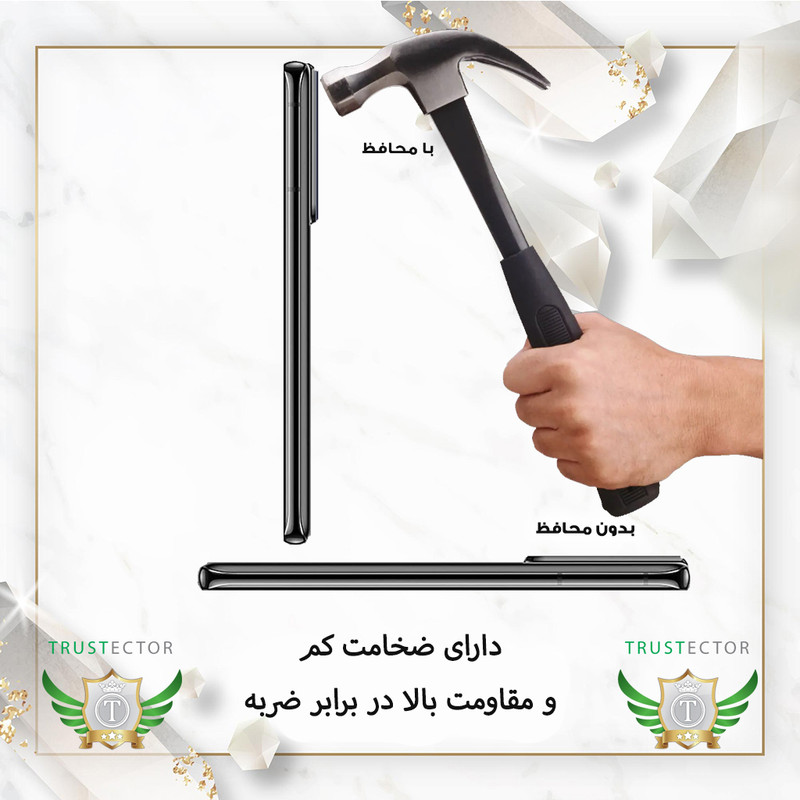 محافظ لنز دوربین شیشهای تراستکتور مدل LFUT20 مناسب برای گوشی موبایل شیائومی Poco C85 4G