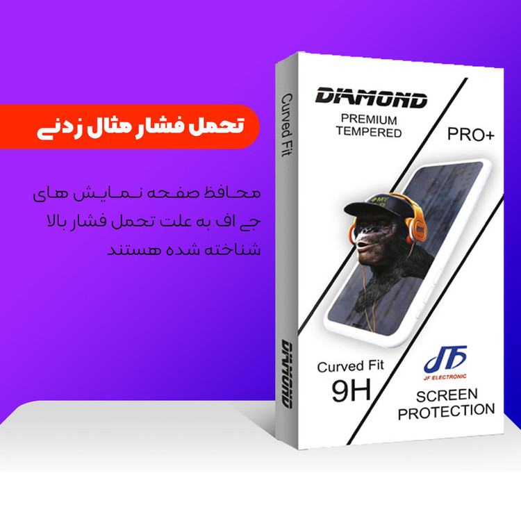 محافظ صفحه نمایش سرامیکی جی اف مدل Diamond مناسب برای گوشی موبایل سامسونگ Galaxy Note 8