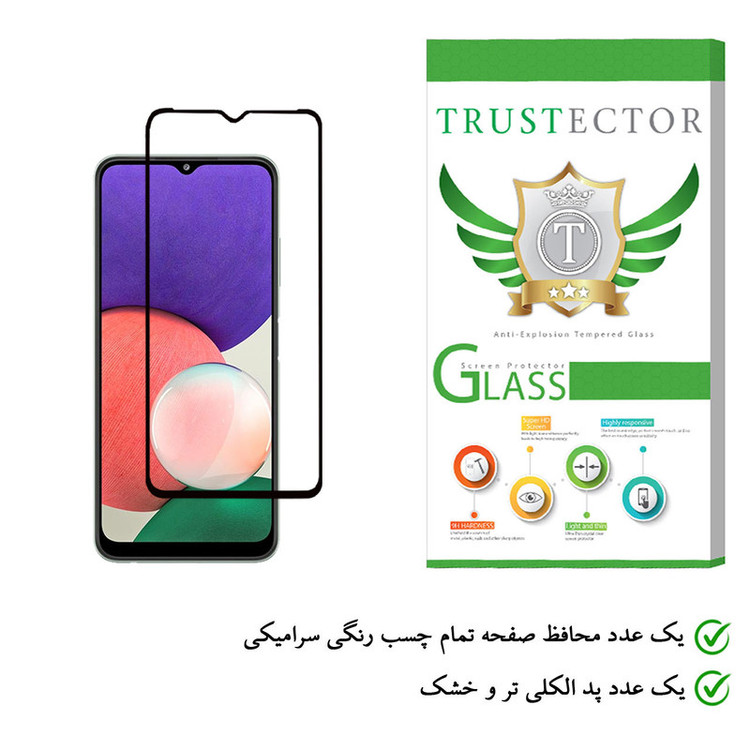 محافظ صفحه نمایش سرامیکی تراستکتور مدل CRT-Glass مناسب برای گوشی موبایل سامسونگ Galaxy A22 5G