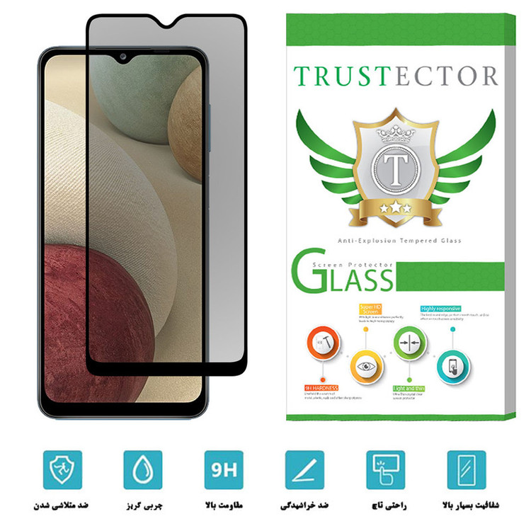 محافظ صفحه نمایش حریم شخصی تراستکتور مدل PSP مناسب برای گوشی موبایل سامسونگ Galaxy A12