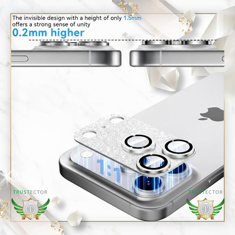 محافظ لنز دوربین فلزی تراستکتور مدل 3D1IT مناسب برای گوشی موبایل اپل iPhone 17 Pro Max