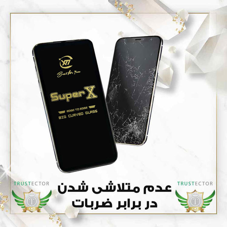 محافظ صفحه نمایش تراستکتور مدل SUPXT20 مناسب برای گوشی موبایل شیائومی Redmi Turbo 4 / Poco X7 Pro / Poco M7 Pro 5G / Redmi Note 14s 4G / داریا باند Daria Bond 2