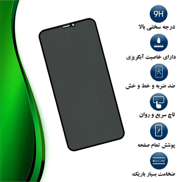 محافظ صفحه نمایش حریم شخصی تراستکتور مدل PFTA مناسب برای گوشی موبایل اپل iPhone 11 Pro Max