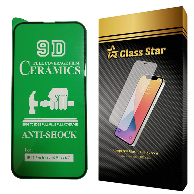 محافظ صفحه نمایش سرامیکی گلس استار مدل CRM14 مناسب برای گوشی موبایل اپل iPhone 14 Plus / 13 Pro Max