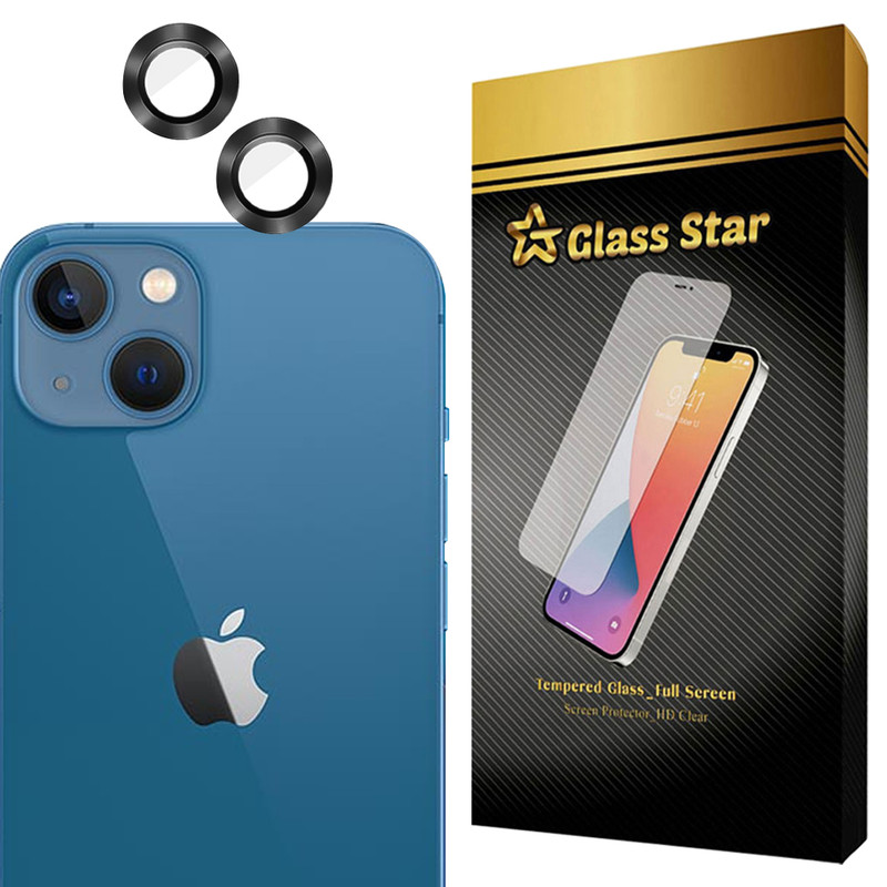 محافظ لنز دوربین فلزی گلس استار مدل GRIN مناسب برای گوشی موبایل اپل iPhone 13 / iPhone 13 mini