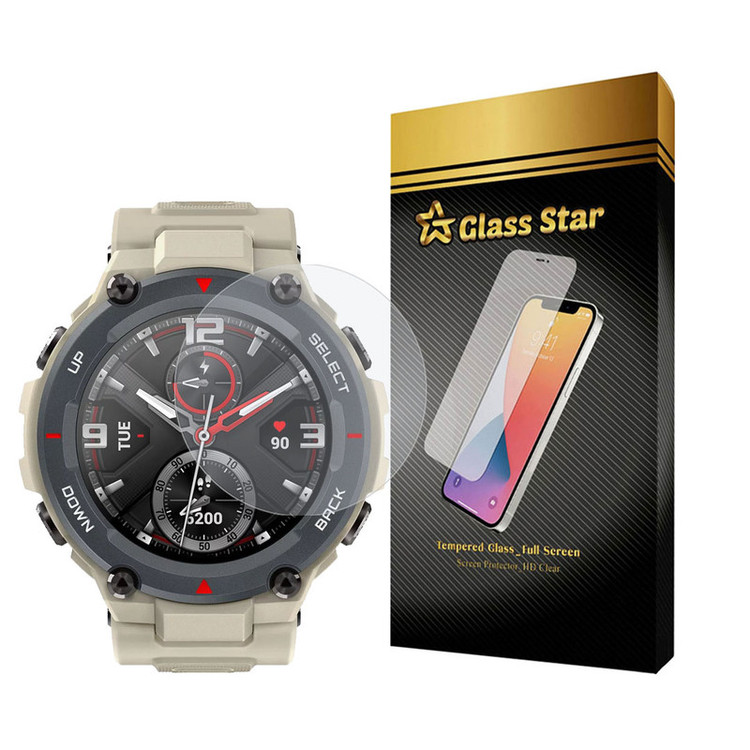 محافظ صفحه نمایش گلس استار مدل WATCHSAFS مناسب برای ساعت هوشمند آمازفیت T-Rex