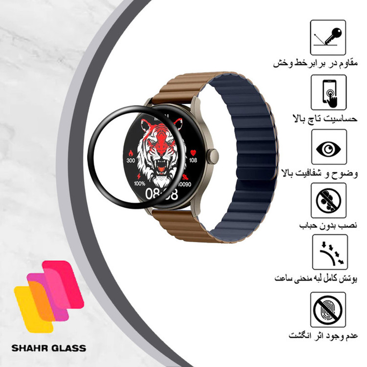 محافظ صفحه نمایش شهر گلس مدل PMMAWSH مناسب برای ساعت هوشمند شیائومی IMIKI TG1