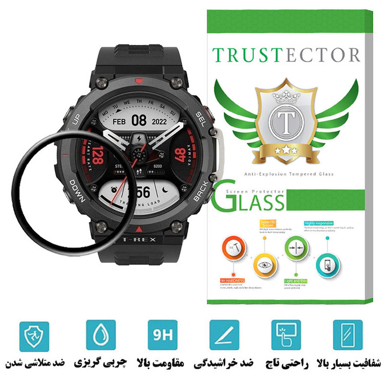 محافظ صفحه نمایش تراستکتور مدل PMMAWT مناسب برای ساعت هوشمند آمازفیت T-Rex 2