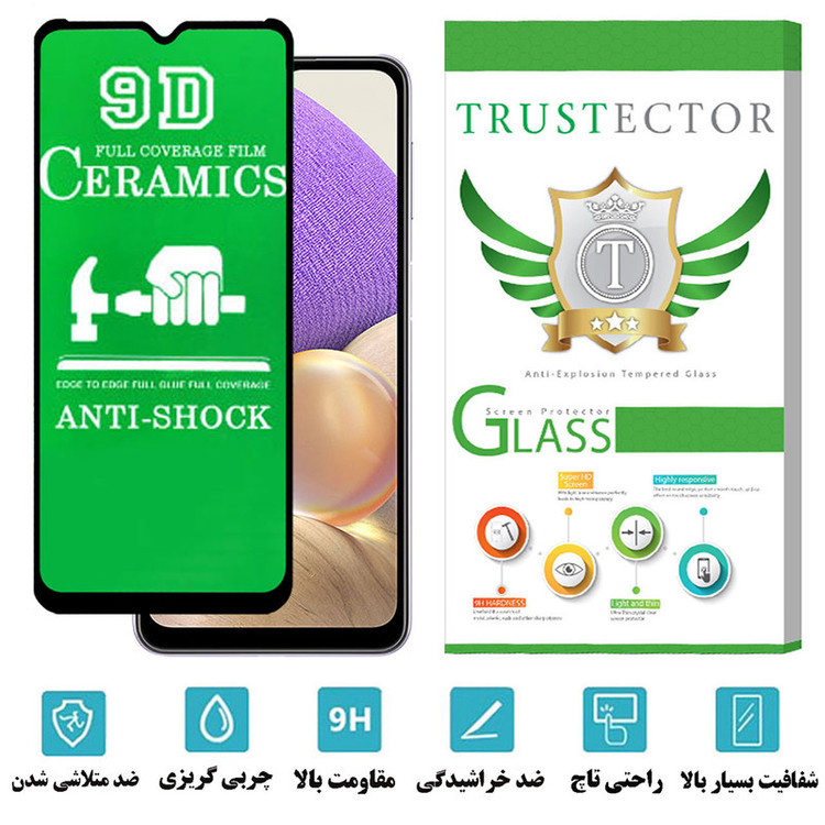 محافظ صفحه نمایش سرامیکی تراستکتور مدل CRTA مناسب برای گوشی موبایل سامسونگ Galaxy A32 5G