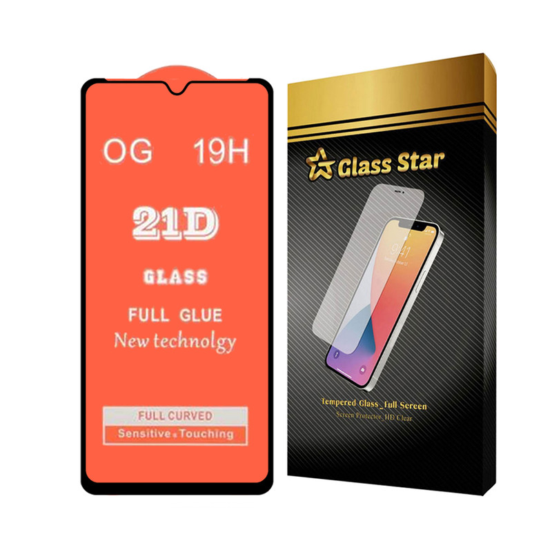 محافظ صفحه نمایش گلس استار مدل FULLGS مناسب برای گوشی موبایل سامسونگ Galaxy A12 / A12 Nacho / M12 / M13 / A13 4G / A13 5G / A04 / A04s / A04e / A04 Core / M04 / A23 4G / A23 5G / M23