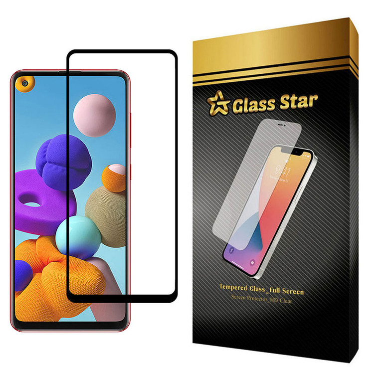 محافظ صفحه نمایش گلس استار مدل FUL مناسب برای گوشی موبایل سامسونگ Galaxy A21s