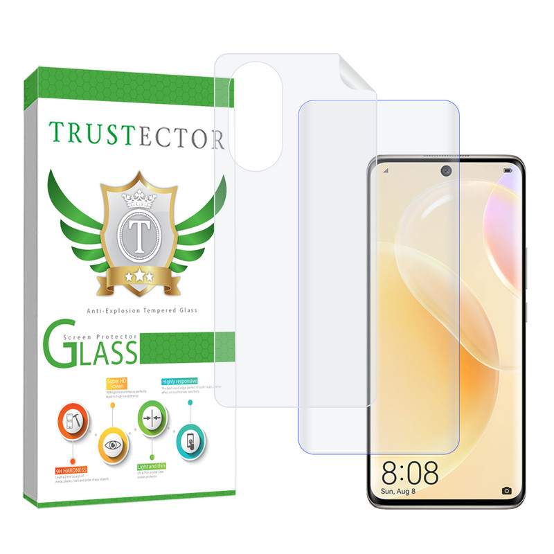 محافظ صفحه نمایش تراستکتور مدل UVNANOMTBT مناسب برای گوشی موبایل هوآوی Nova 8 به همراه محافظ پشت گوشی