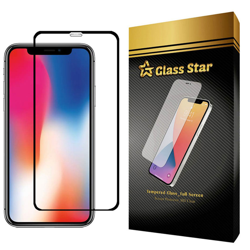 محافظ صفحه نمایش گلس استار مدل FUL مناسب برای گوشی موبایل اپل iPhone X