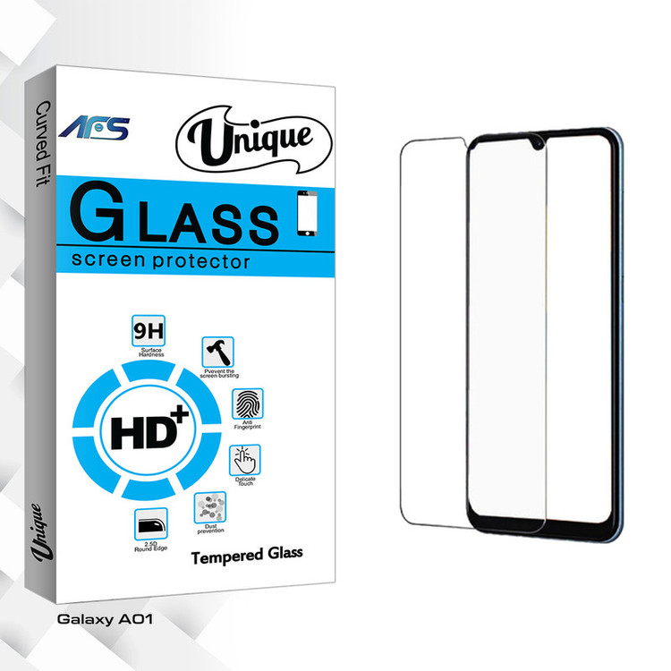 محافظ صفحه نمایش شیشه ای ای اف اس مدل Unique Glass مناسب برای گوشی موبایل سامسونگ Galaxy A01
