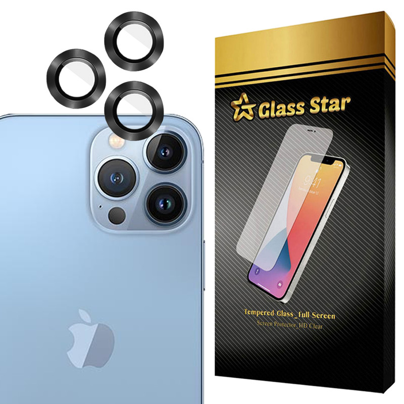 محافظ لنز دوربین فلزی گلس استار مدل GRIN مناسب برای گوشی موبایل اپل iPhone 16 Pro max / iPhone 16 Pro
