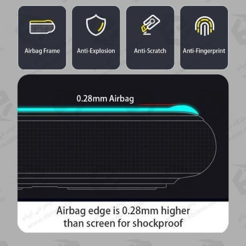 محافظ صفحه نمایش گلس استار مدل AIRBAG مناسب برای گوشی موبایل اپل iPhone 6s