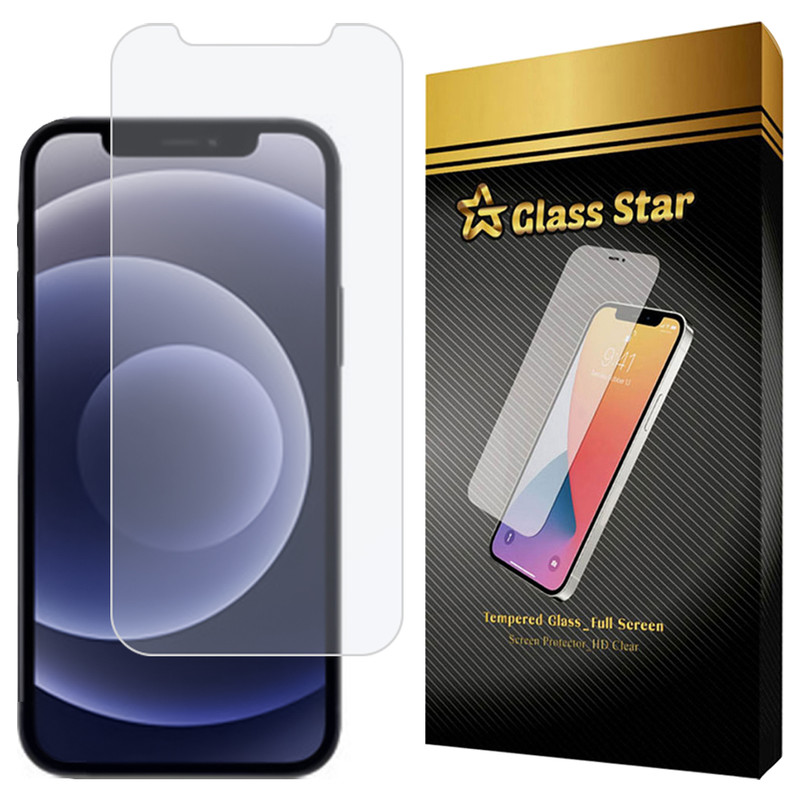محافظ صفحه نمایش گلس استار مدل SMPLG مناسب برای گوشی موبایل اپل iPhone 12 Pro / iPhone 12
