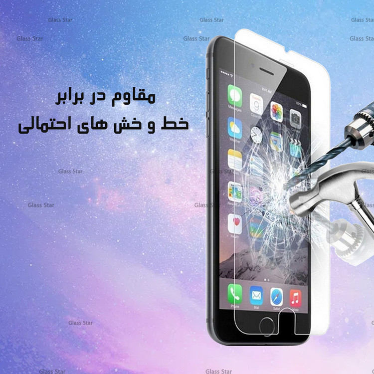 محافظ صفحه نمایش گلس استار مدل SMPLG مناسب برای گوشی موبایل اپل iPhone 12 Pro / iPhone 12