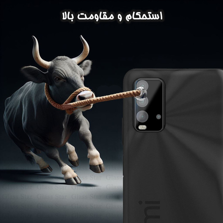 محافظ لنز دوربین گلس استار مدل LENSFS مناسب برای گوشی موبایل شیائومی Redmi 9T / Redmi 9 Power