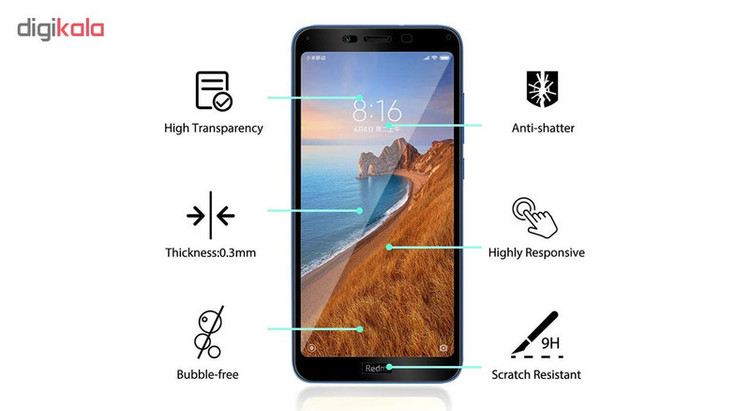 محافظ صفحه نمایش تراستکتور مدل GSS مناسب برای گوشی موبایل شیائومی Redmi 7A