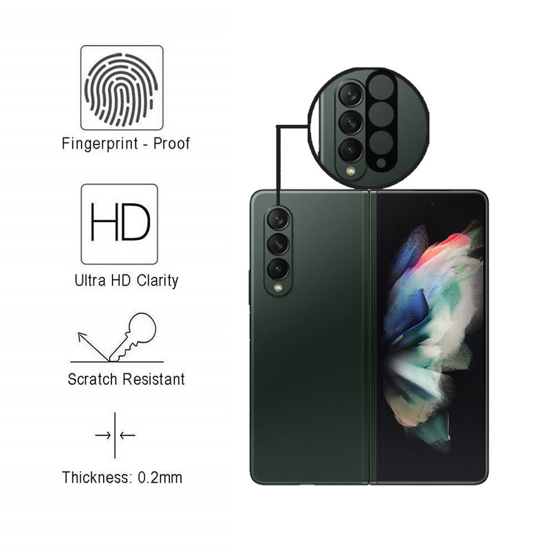 محافظ لنز دوربین گلس استار مدل LFUL مناسب برای گوشی موبایل سامسونگ Galaxy Z Fold3 5G