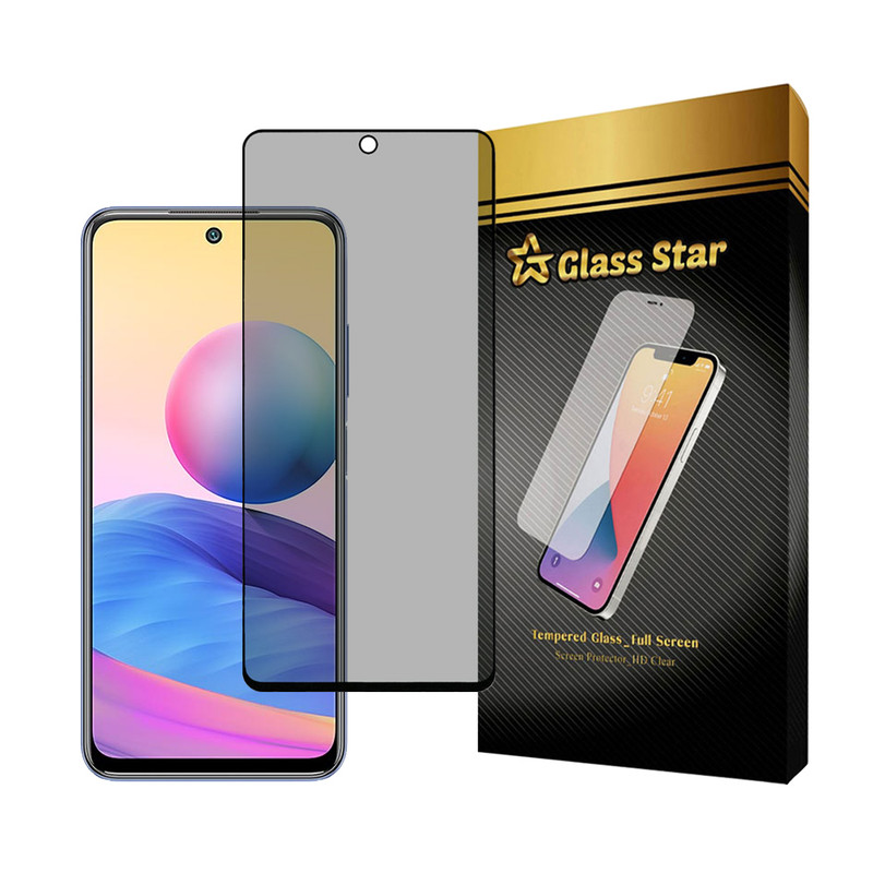 محافظ صفحه نمایش حریم شخصی گلس استار مدل PRIVFULLG مناسب برای گوشی موبایل شیائومی Redmi Note 10 5G / Note 10T 5G / Poco M3 Pro 4G / Poco M3 Pro 5G / Redmi 10 / Redmi 10 5G / Redmi 10 Prime