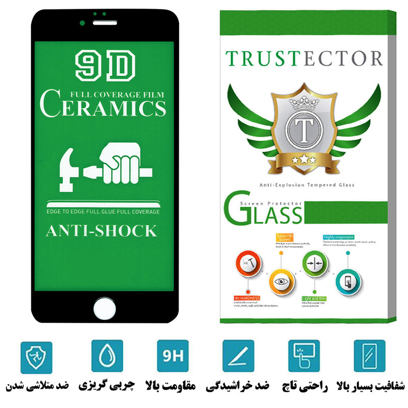 محافظ صفحه نمایش سرامیکی تراستکتور مدل CRTA مناسب برای گوشی موبایل اپل iPhone 6 Plus