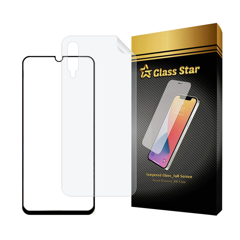 محافظ صفحه نمایش گلس استار مدل FUNABKGS مناسب برای گوشی موبایل سامسونگ Galaxy A70 / A70s به همراه محافظ پشت گوشی هیدروژل