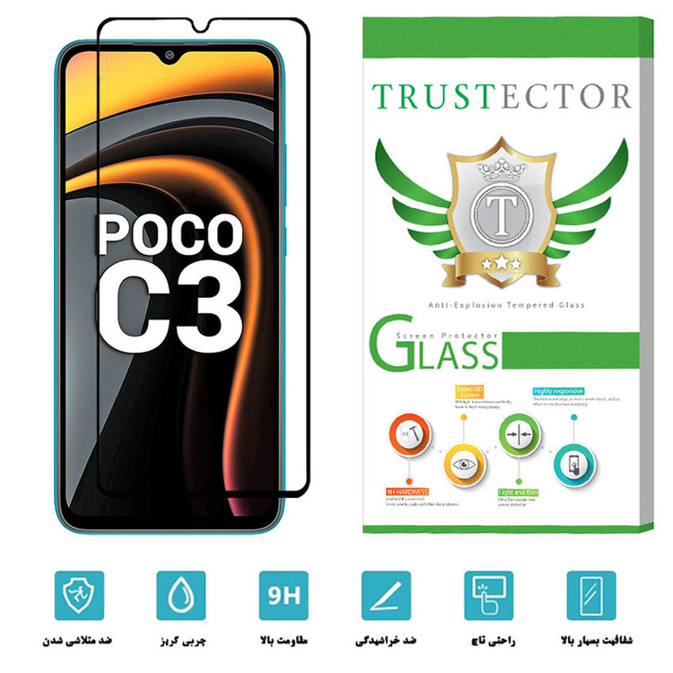 محافظ صفحه نمایش سرامیکی تراستکتور مدل CMC-T مناسب برای گوشی موبایل شیائومی Poco C3