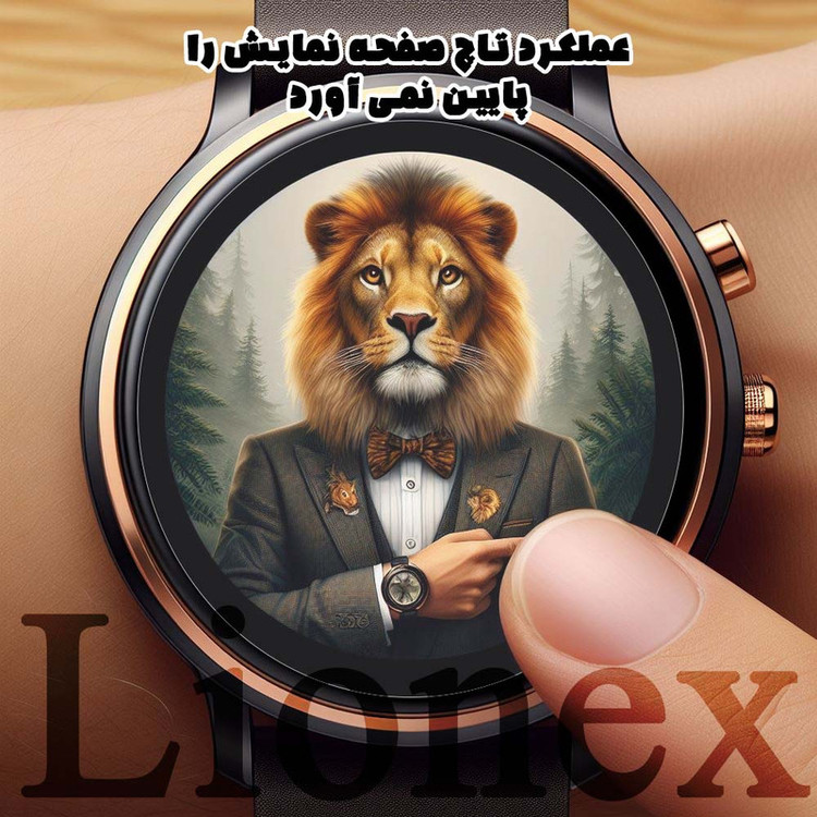 محافظ صفحه نمایش لایونکس مدل SMPWATCHL مناسب برای ساعت هوشمند مایمو Watch R