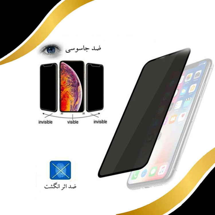 محافظ صفحه نمایش سرامیکی حریم شخصی گلس استار مدل PRCGA مناسب برای گوشی موبایل اپل iPhone 13 mini