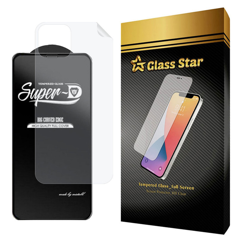 محافظ صفحه نمایش گلس استار مدل 2SN مناسب برای گوشی موبایل اپل iPhone 12  به همراه محافظ پشت گوشی