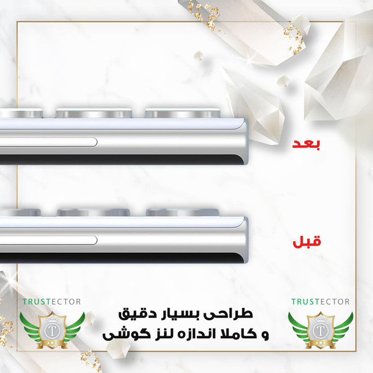 محافظ لنز دوربین فلزی تراستکتور مدل RINT20 مناسب برای گوشی موبایل اپل iPhone 15 Pro Max / 15 Pro