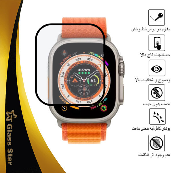 محافظ صفحه نمایش نانو گلس استار مدل PMMAWATCH مناسب برای ساعت هوشمند T800 Ultra