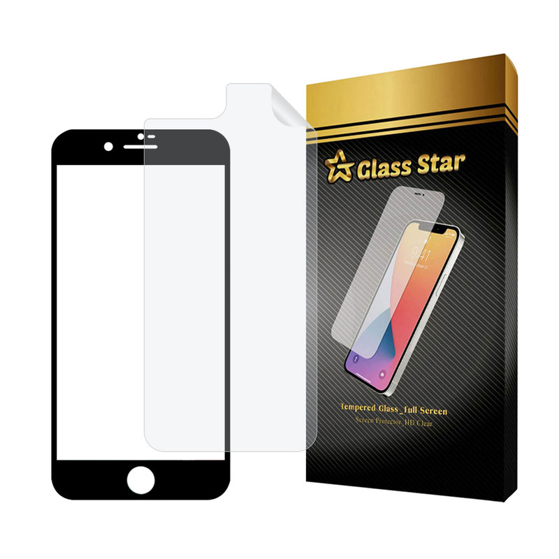 محافظ صفحه نمایش گلس استار مدل FUNABKGS مناسب برای گوشی موبایل اپل iPhone 8 Plus / 7 Plus به همراه محافظ پشت گوشی