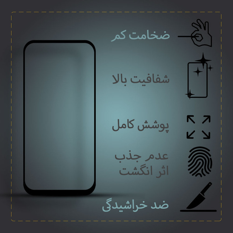 محافظ صفحه نمایش سرامیکی تراستکتور مدل CRT مناسب برای گوشی موبایل سامسونگ Galaxy M33