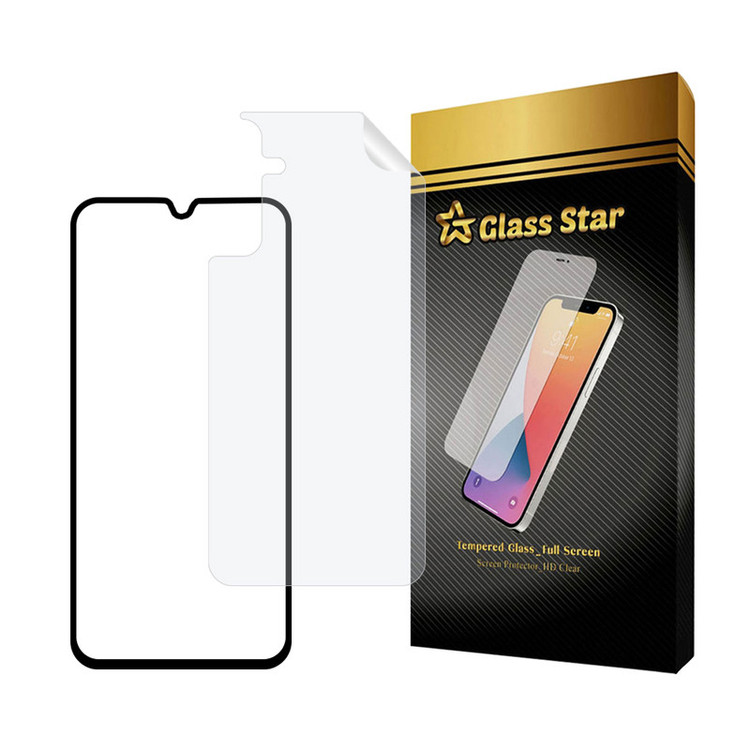 محافظ صفحه نمایش سرامیکی شفاف گلس استار مدل CERAMICNANOST مناسب برای گوشی موبایل سامسونگ Galaxy A25 5G به همراه محافظ پشت گوشی هیدروژل