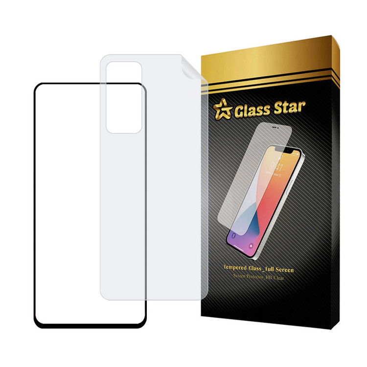 محافظ صفحه نمایش گلس استار مدل FUNABKGS مناسب برای گوشی موبایل شیائومی 12T Pro / 12T / Redmi K50 Ultra به همراه محافظ پشت گوشی