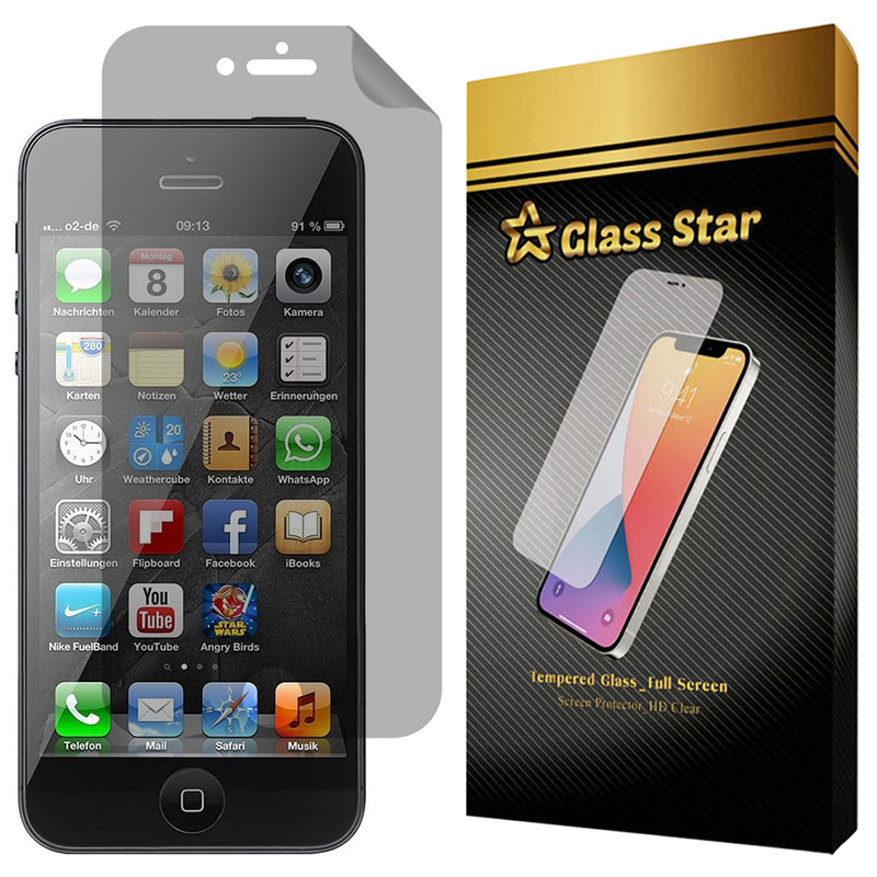 محافظ صفحه نمایش گلس استار مدل NOPRG مناسب برای گوشی موبایل اپل iPhone 5