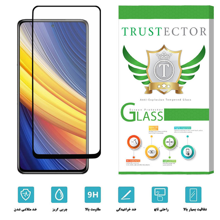 محافظ صفحه نمایش سرامیکی تراستکتور مدل CAT مناسب برای گوشی موبایل شیائومی Poco X3 Pro