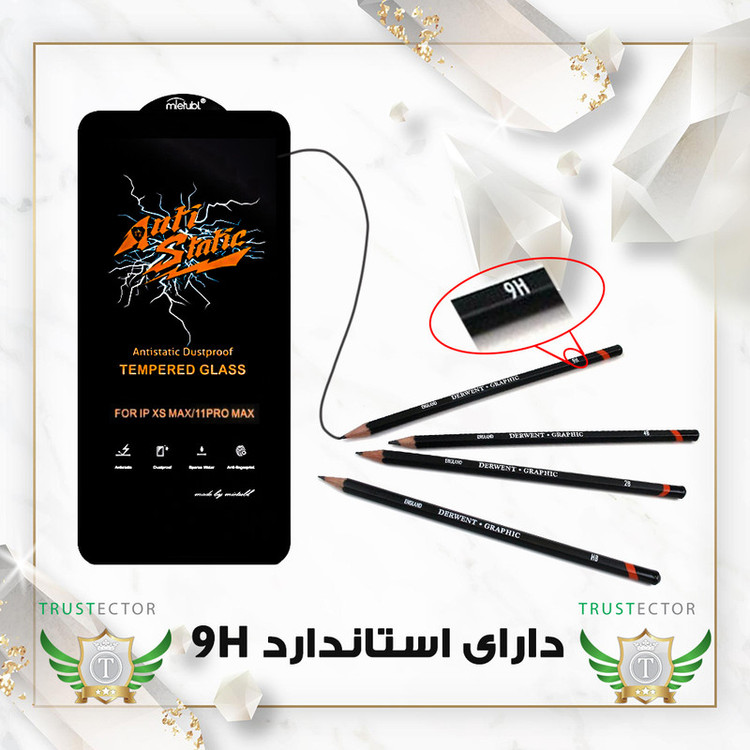 محافظ صفحه نمایش آنتی استاتیک تراستکتور مدل ANTIDUSTTNW مناسب برای گوشی موبایل اپل iPhone 11 Pro/iPhone X/iPhone XS