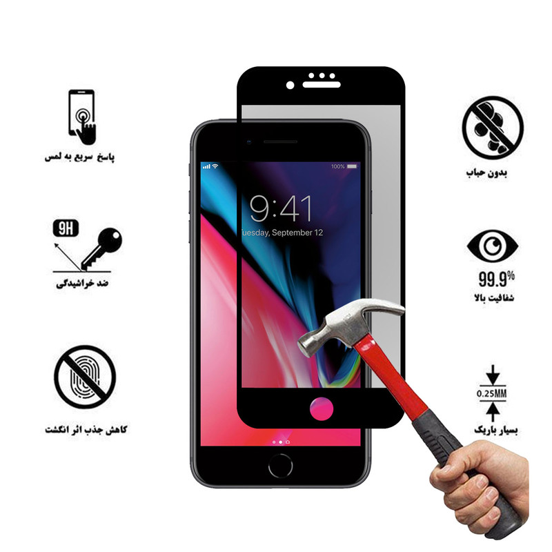 محافظ صفحه نمایش سرامیکی تراستکتور مدل CRP مناسب برای گوشی موبایل اپل iPhone SE 2020