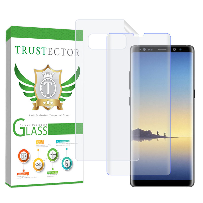 محافظ صفحه نمایش تراستکتور مدل UVNANOMTBT مناسب برای گوشی موبایل سامسونگ Galaxy Note 8 به همراه محافظ پشت گوشی