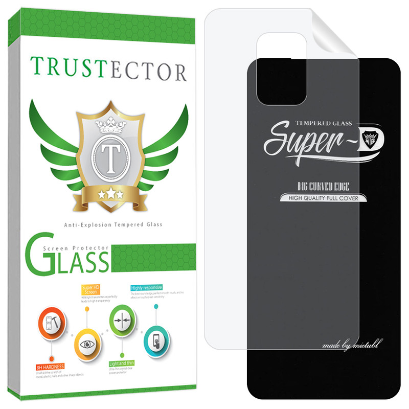 محافظ صفحه نمایش تراستکتور مدل SUNT مناسب برای گوشی موبایل شیائومی Redmi Note 9 Pro Max / Redmi Note 9 Pro / Redmi Note 9s به همراه محافظ پشت گوشی