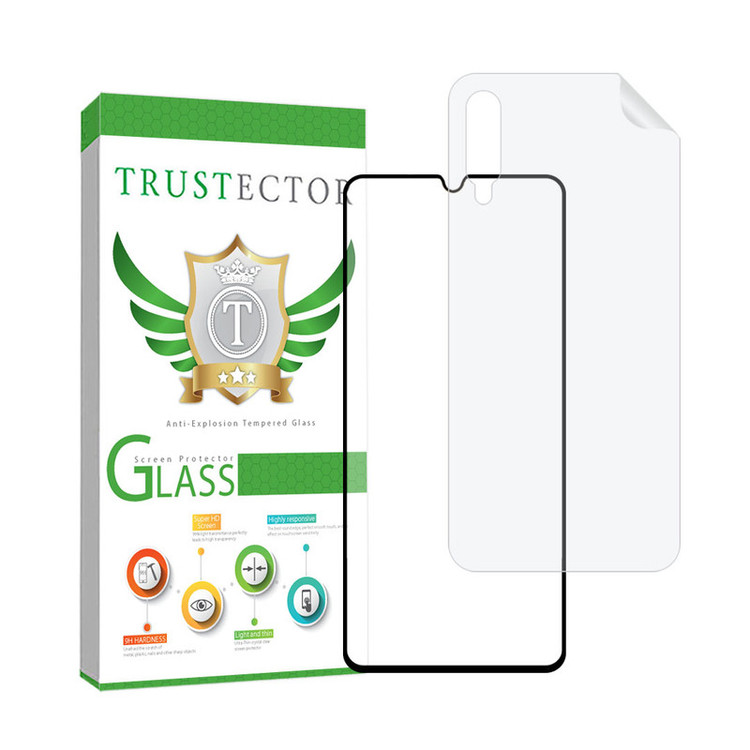 محافظ صفحه نمایش مات تراستکتور مدل MCERAMNANOT مناسب برای گوشی موبایل سامسونگ Galaxy A70 / A70s به همراه محافظ پشت گوشی