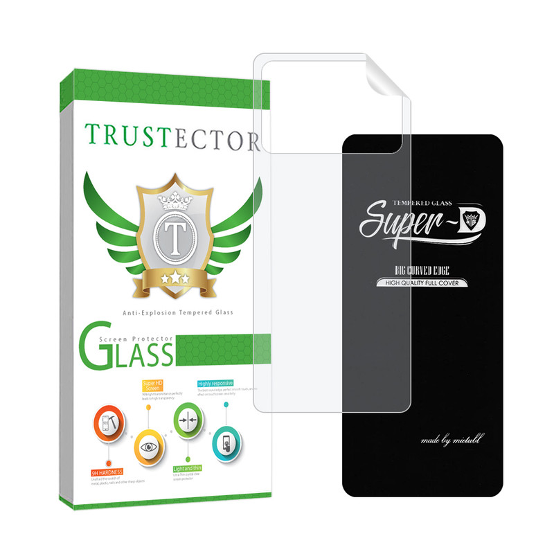 محافظ صفحه نمایش تراستکتور مدل SUPNABKTR مناسب برای گوشی موبایل شیائومی Redmi Note 10 5G / Poco M3 Pro 4G / Poco M3 Pro 5G به همراه محافظ پشت گوشی هیدروژل