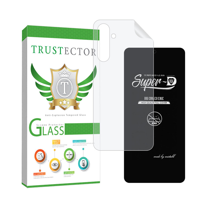 محافظ صفحه نمایش تراستکتور مدل SUPNABKTR مناسب برای گوشی موبایل سامسونگ Galaxy A54 5G به همراه محافظ پشت گوشی هیدروژل